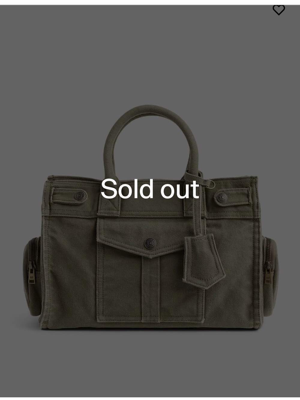 Gap 5 pocket khaki Canvas Tote Bag